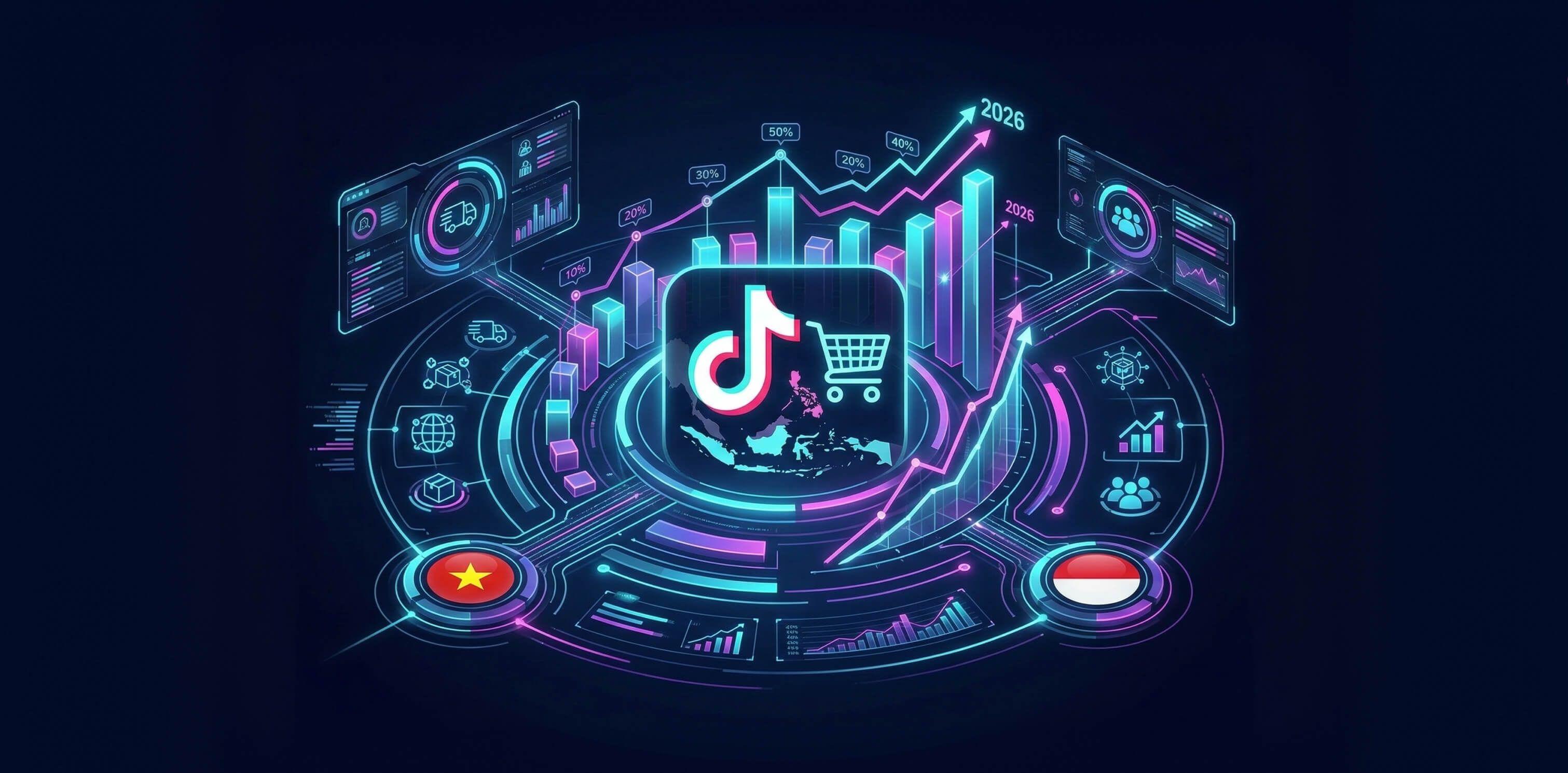 Participación de Mercado de TikTok Shop en el Sudeste Asiático: Proyecciones 2026 para Vietnam e Indonesia