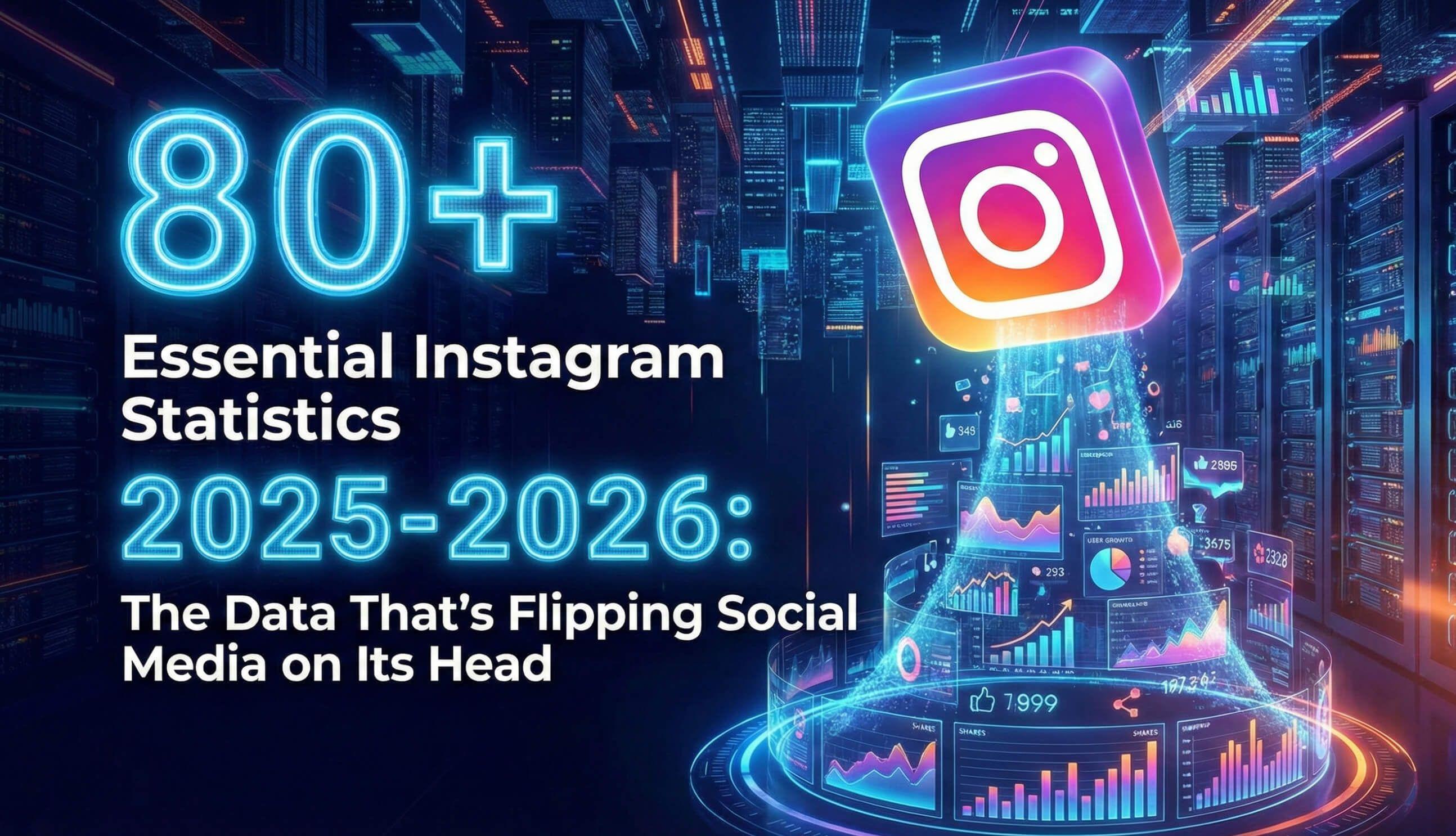 80+ Essential Instagram Statistics 2025-2026: The Data That's Flipping Social Media on Its Head