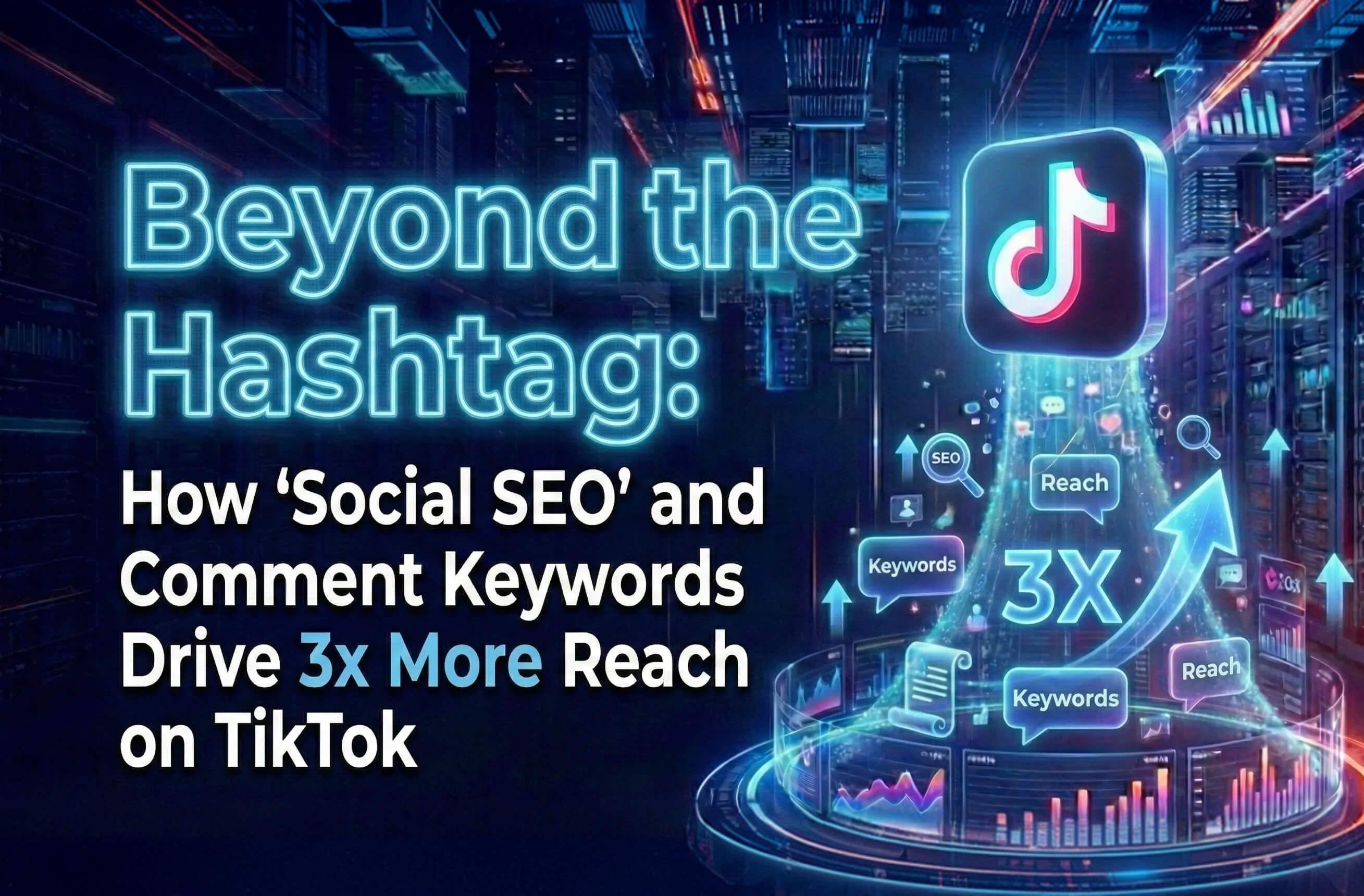 Más allá del hashtag: Cómo el "SEO social" y las palabras clave en comentarios generan 3 veces más alcance en TikTok